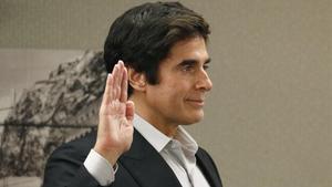 El ilusionista David Copperfield, durante el juicio en Las Vegas.