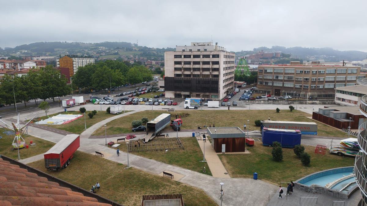 Comienzo del montaje en El Arbeyal.