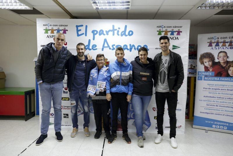 Cani, Cedrún y Lafita visitan a los niños de Aspanoa