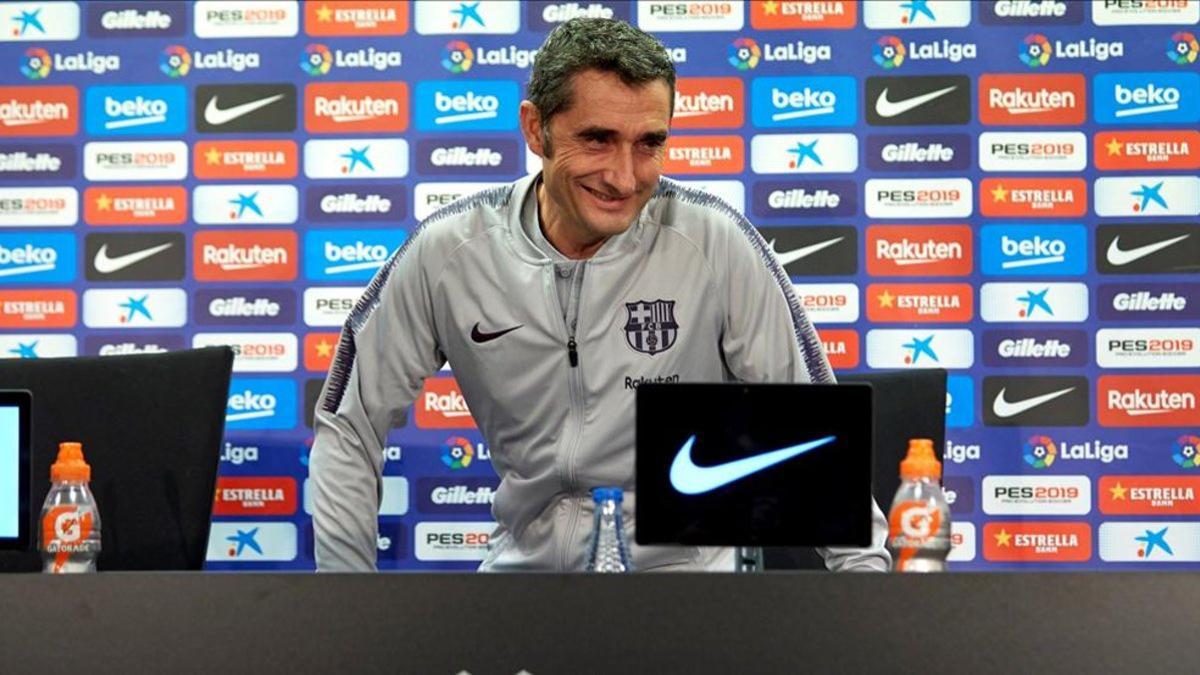 Ernesto Valverde comparece ante los medios de comunicación