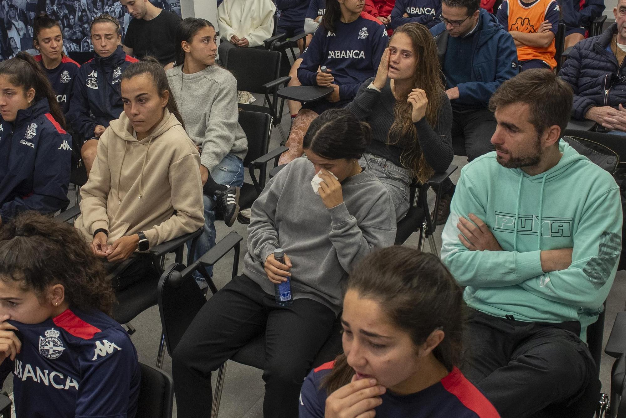 Despedida de Irene Ferreras como entrenadora del Deportivo