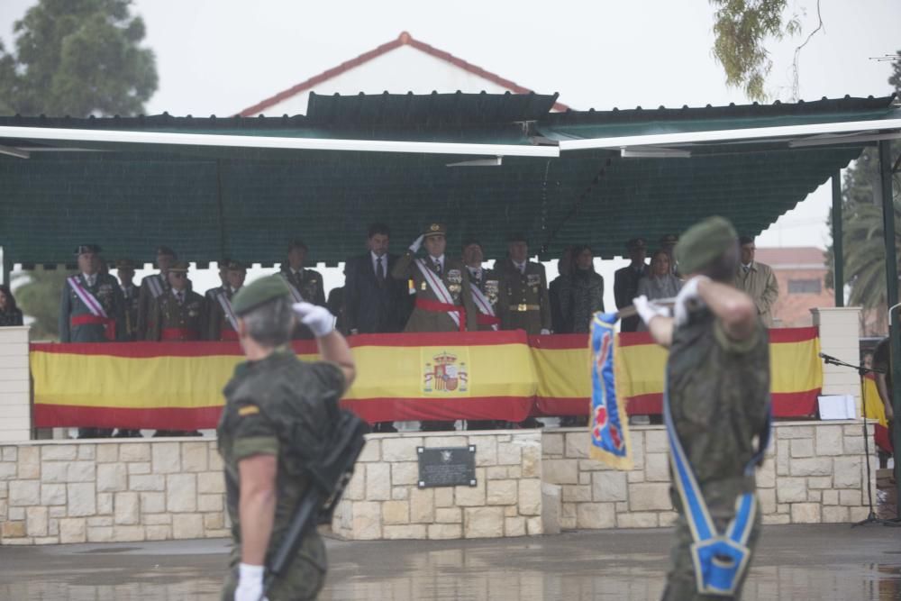 Un momento del acto del MOE en el cuartel de Rabasa.