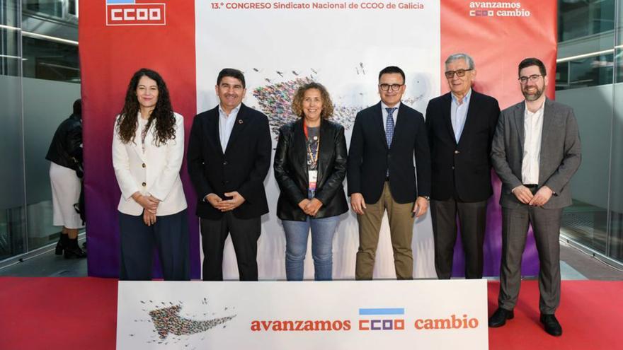El inicio del 13.º Congreso Nacional de CC OO en Galicia. | Emprego