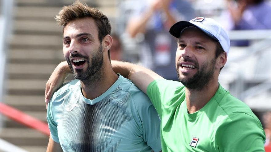 Marcel Granollers y Horacio Zeballos, tras ganar en Canadá.