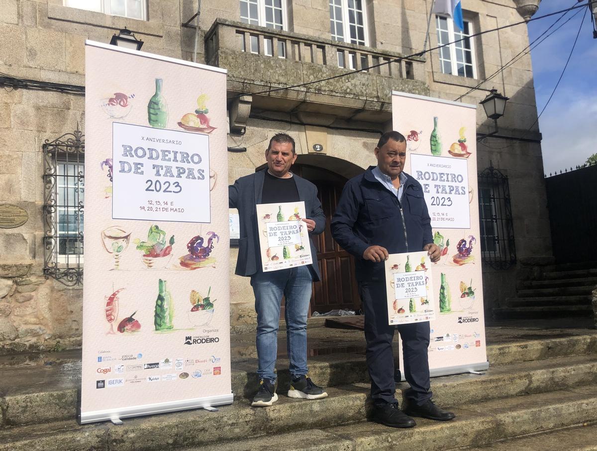 Pablo Sobrado y Rubén Quintá, en la presentación del concurso Rodeiro de Tapas.