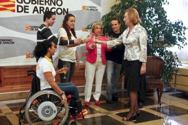 Fotogalería: Recibimiento a los paralímpicos aragoneses