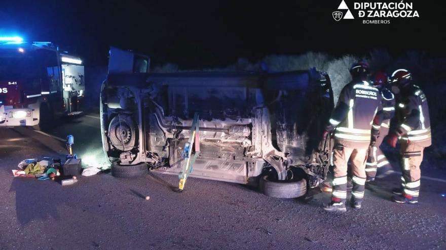 Dos heridos en un accidente de tráfico entre Lécera y Albalate del Arzobispo