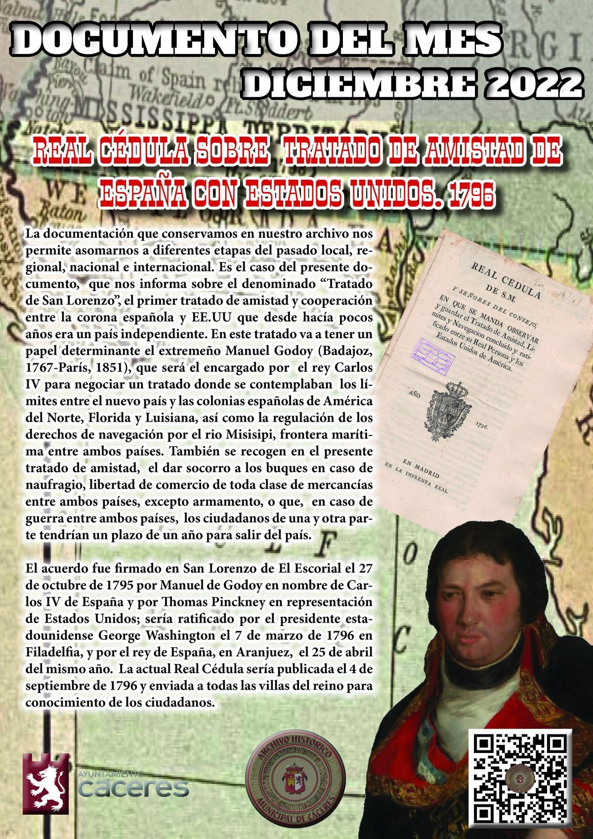 Imagen del Documento del Mes en el Palacio de la Isla.