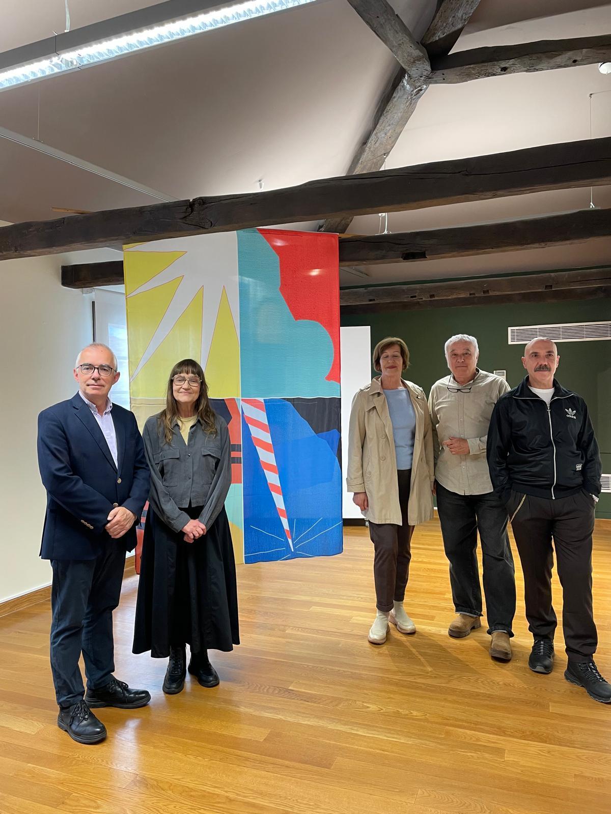 Un momento de la inauguraciónde la muestra
