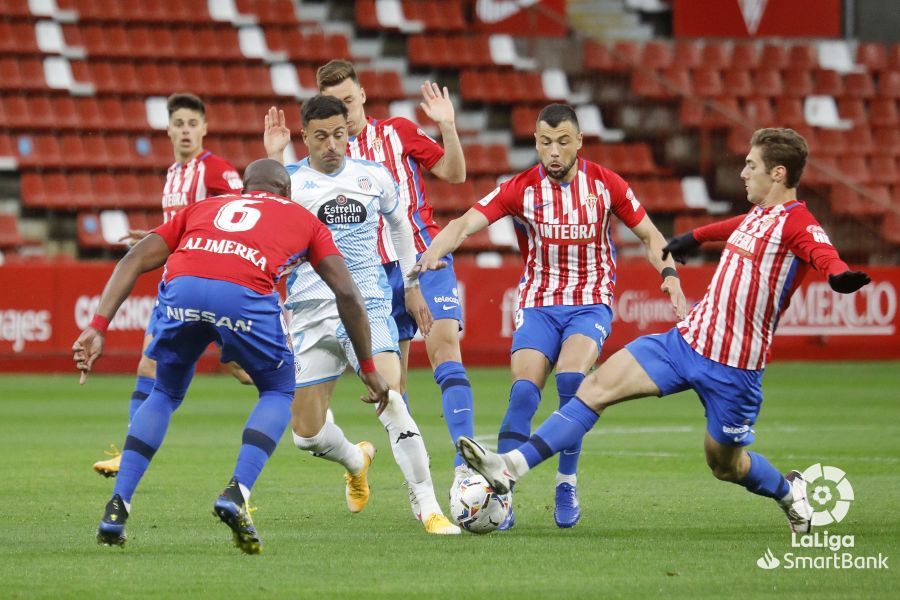 El Sporting-Lugo, en imágenes