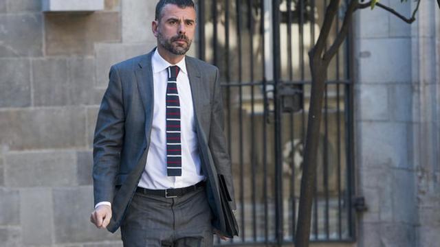 El 'conseller' de Territori, Santi Vila, el pasado abril, en el Palau de la Generalitat.