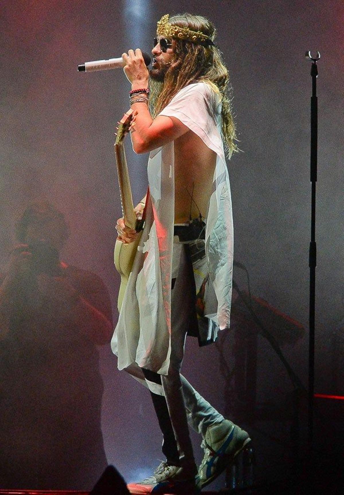 Jared Leto en el concierto en Sao Paulo