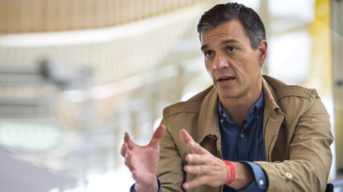 Entrevista a Pedro Sánchez, candidat en les primàries del PSOE.