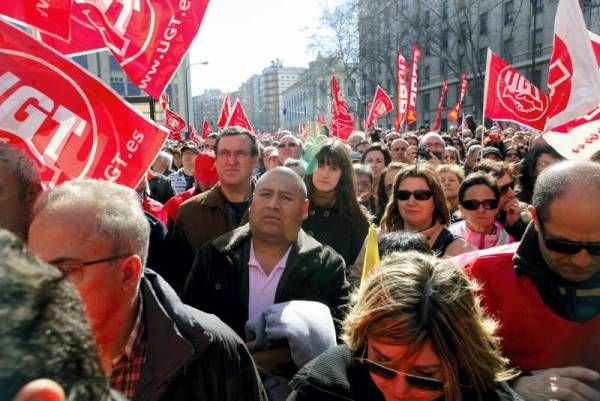 Las imágenes de la manifestación en Zaragoza