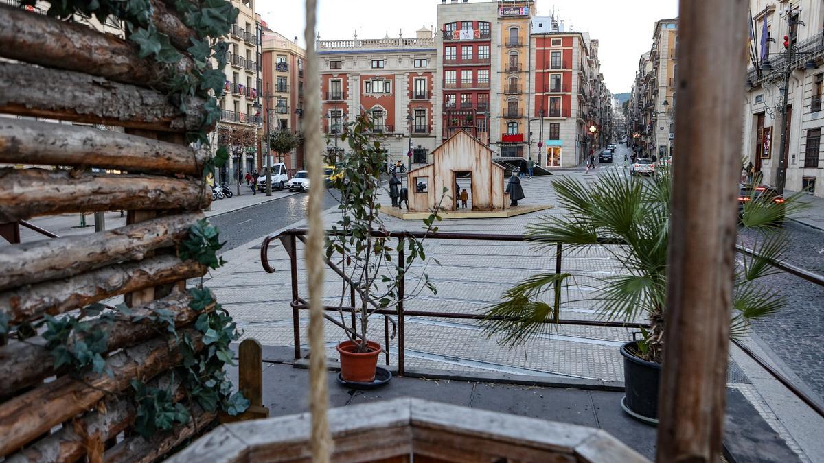 Plaza de España de Alcoy, que acogerá las celebraciones diurna y nocturna de Nochevieja.