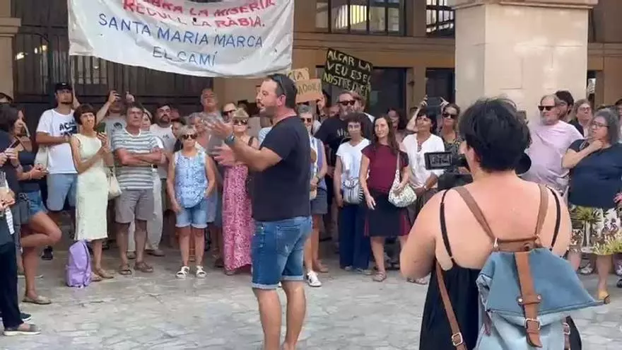 Concentración en Felanitx para denunciar las cargas policiales del 26-J