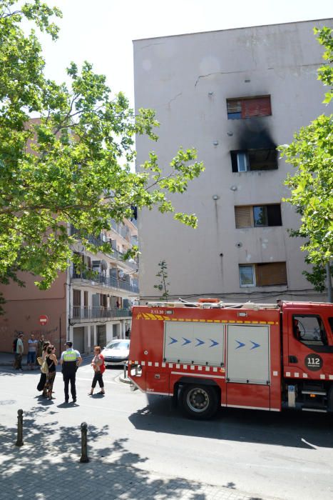 Incendi en un pis a Figueres