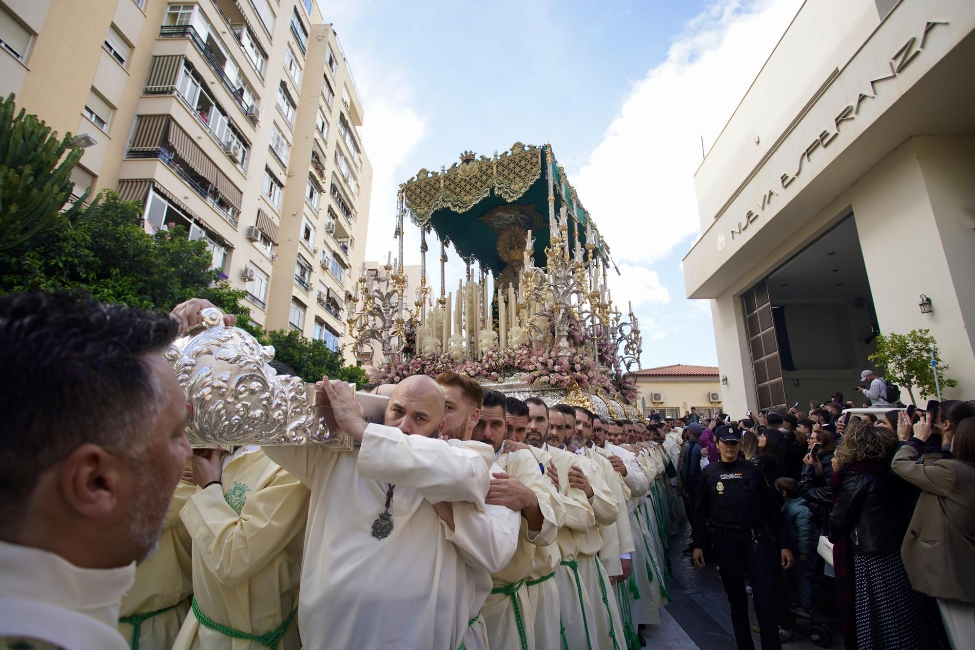 Salida procesional de la Cofradía de Nueva Esperanza, en el Martes Santo de 2024.