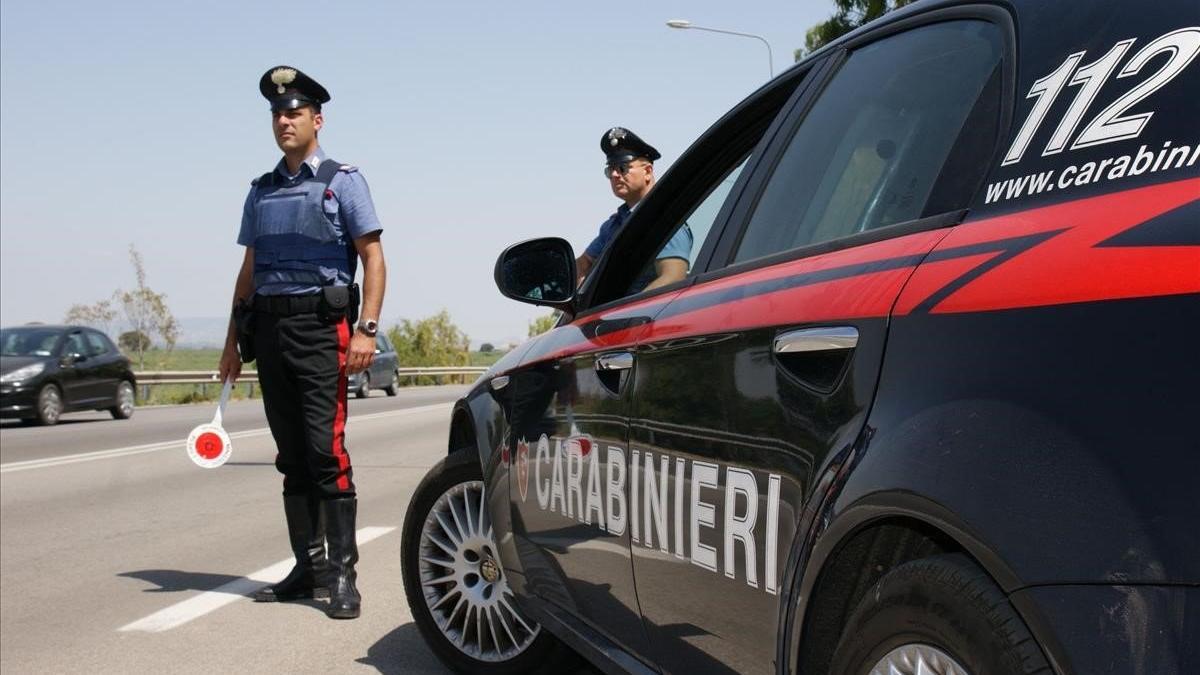 Control policial en Italia.