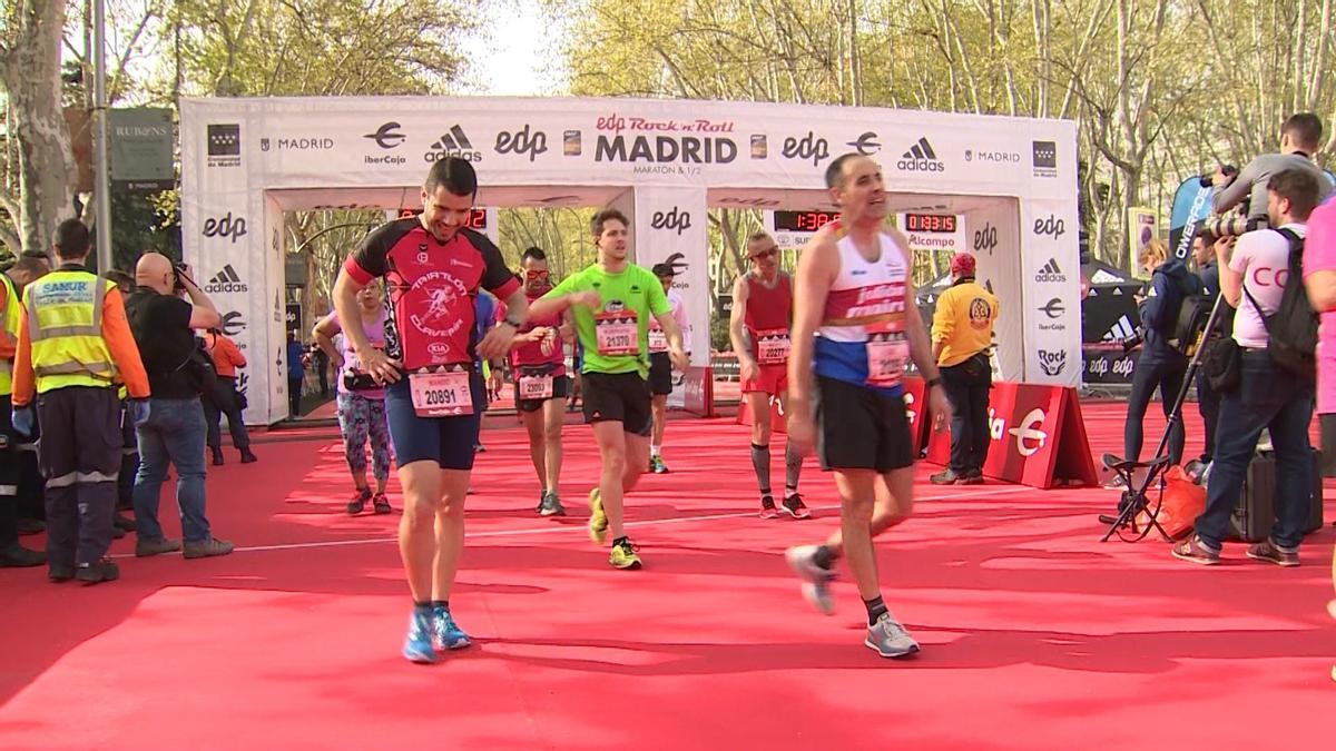 Meta del Maratón de Madrid