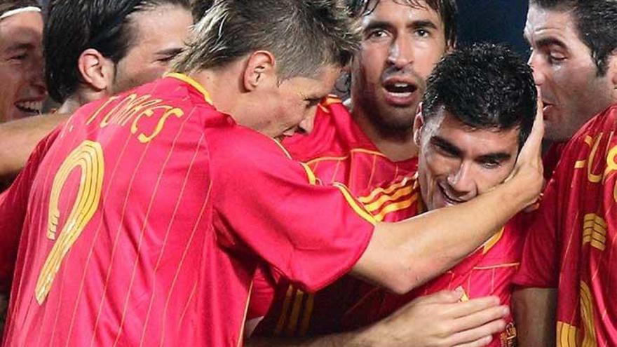 José Antonio Reyes, con la Roja.