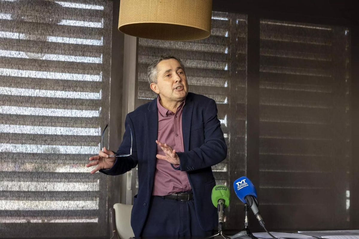 Rueda de prensa de Sánchez tras su destitución como director en el mes de enero pasado