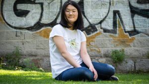 Hai Park, alumna de origen coreano del IES Jaime Ferrán de Collado Villalba que ha sacado un 10 en las pruebas de la EvAU de Madrid.