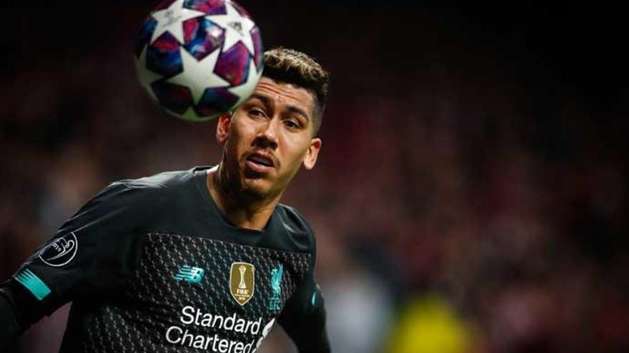 Firmino durante el partido contra el Atlético.