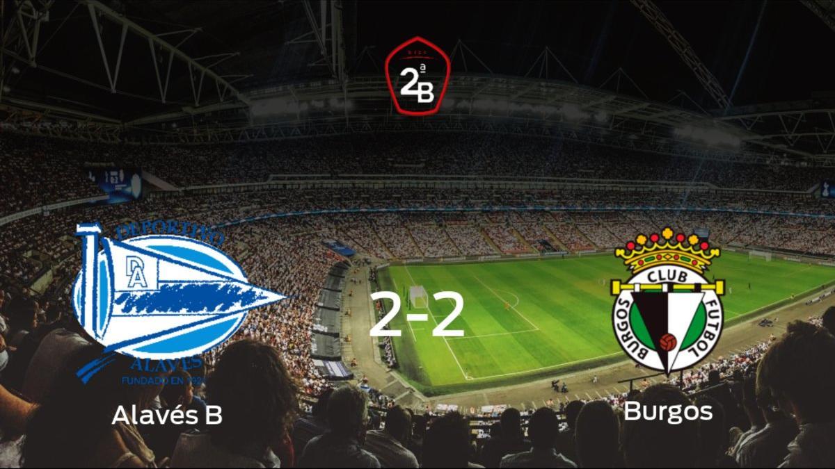 El Alavés B y el Burgos se reparten los puntos tras su empate a dos