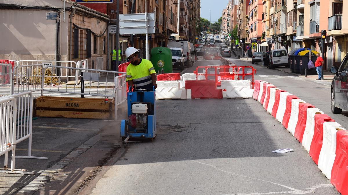 Obras en el Camí Reial.