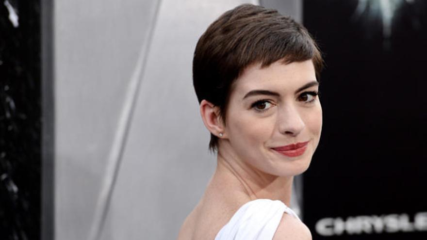 La actriz Anne Hathaway.