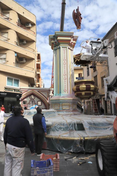 "Plantà" de las fallas de Gandia