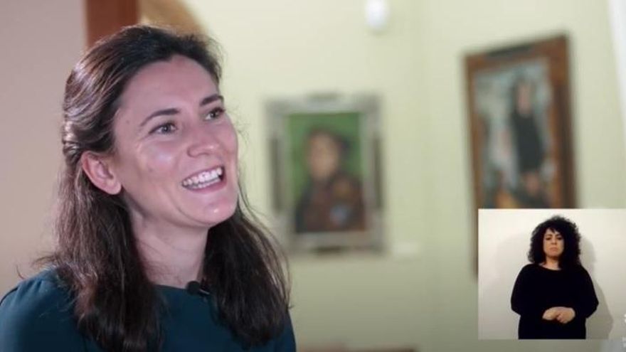 La artista Isabel Flores, en la campaña de diputación por el 8M