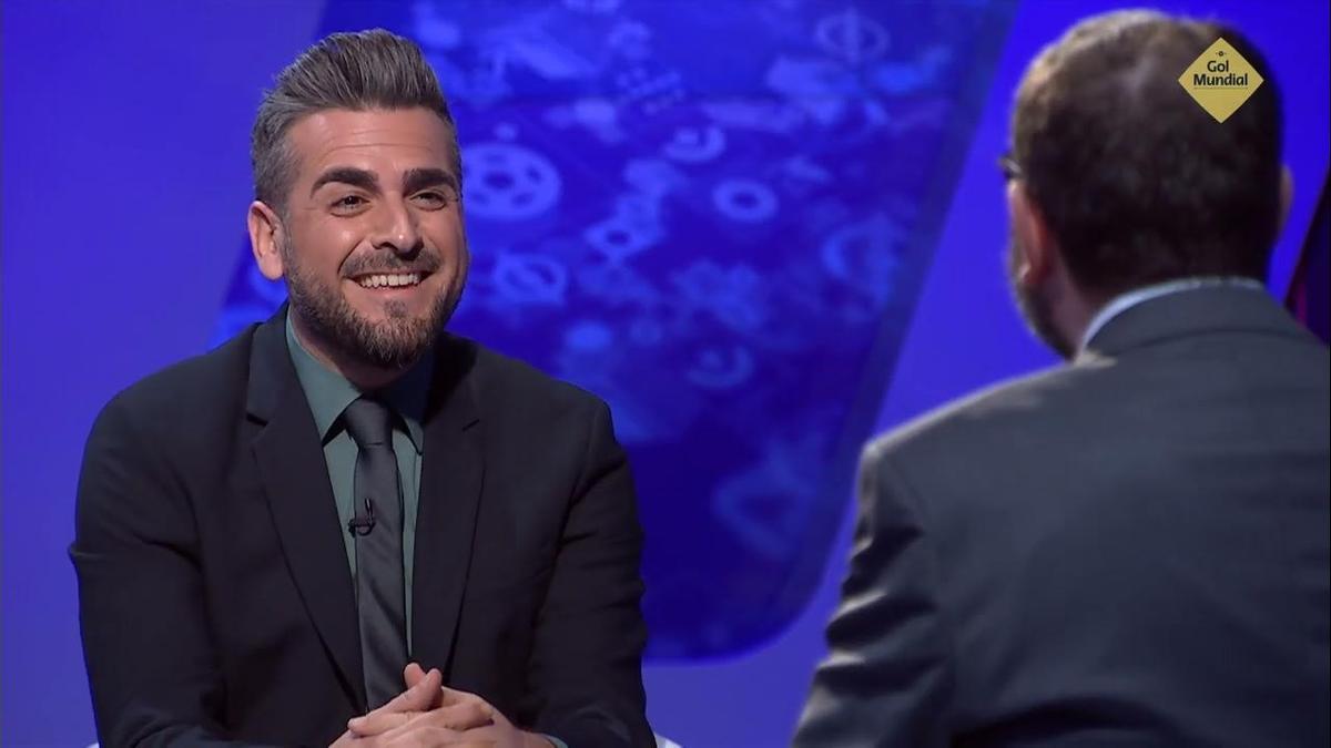 El periodista mallorquín José Sanchís, durante un programa del Consultorio de Gol Mundial.