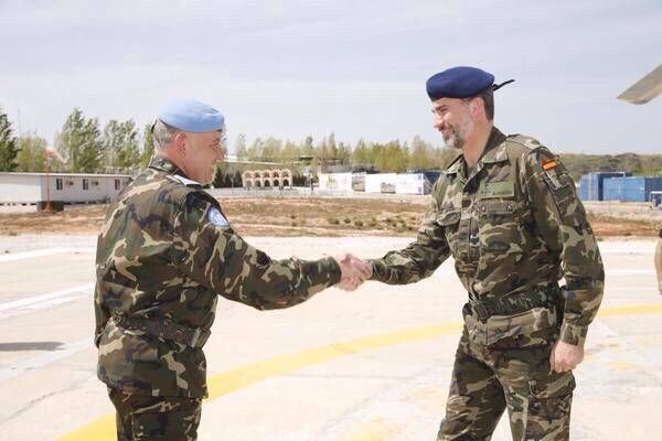 FOTOGALERÍA / Visita del Rey a la base de la Brigada de Cerro Muriano en Líbano