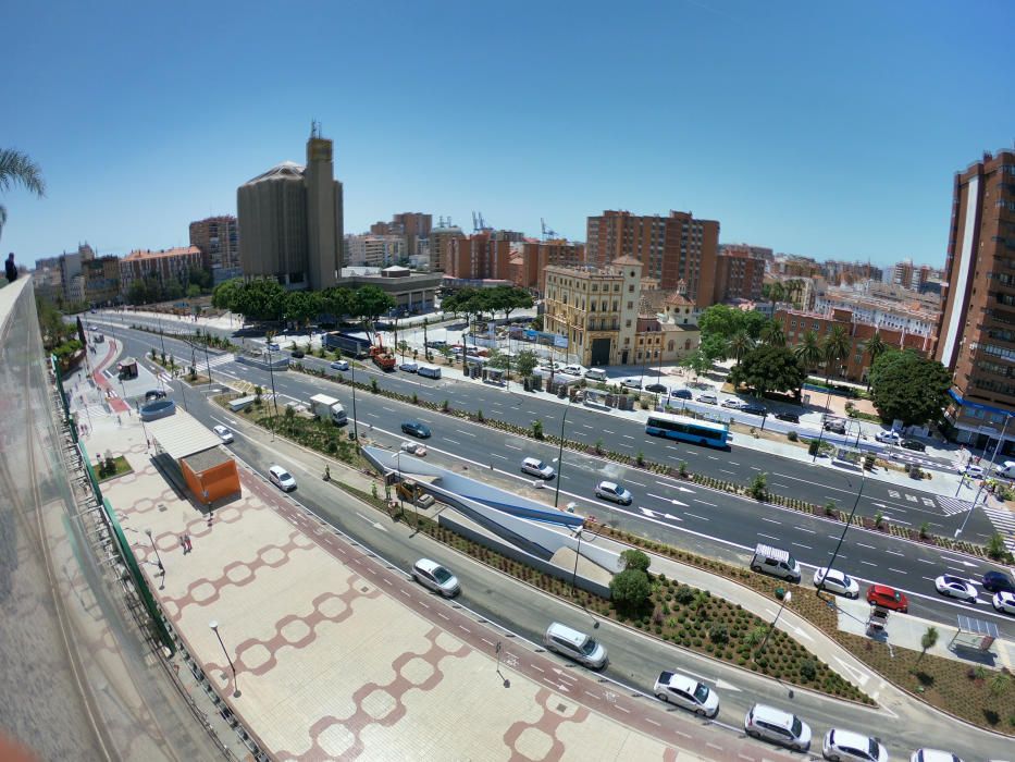 La avenida de Andalucía queda libre de las obras del metro de Málaga tras diez años.