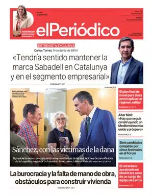 La portada de EL PERIÓDICO del 23 de mayo de 2025