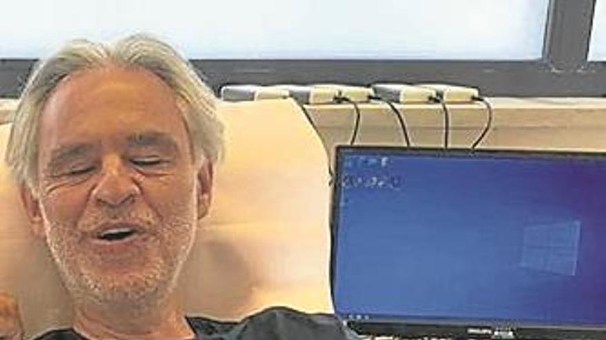 Bocelli dona su plasma a la investigación