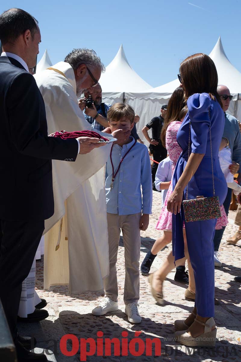 Imposición de nuevos hermanos cofrades de la Vera Cruz de Caravaca