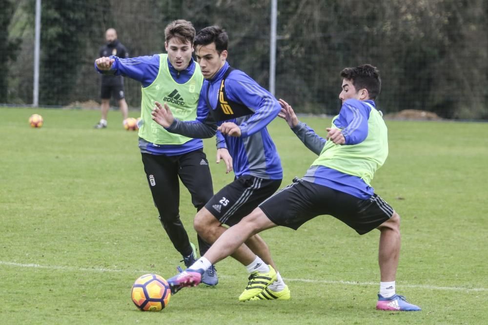 Entrenamiento del Real Oviedo en El Requexón