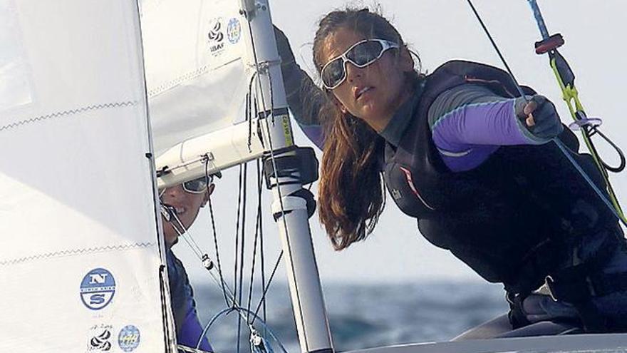 Patricia Cantero en el Mundial de Vela de Santander