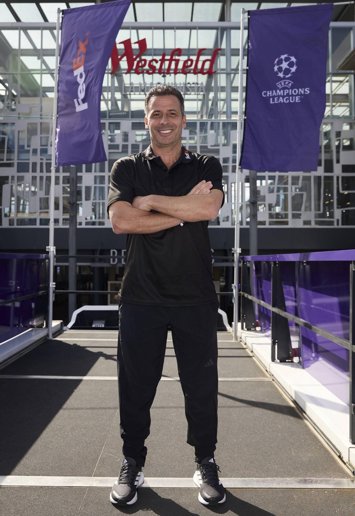 Ludovic Giuly, ex futbolista del Barça, atendió a SPORT en su reciente visita a Barcelona para la Champions