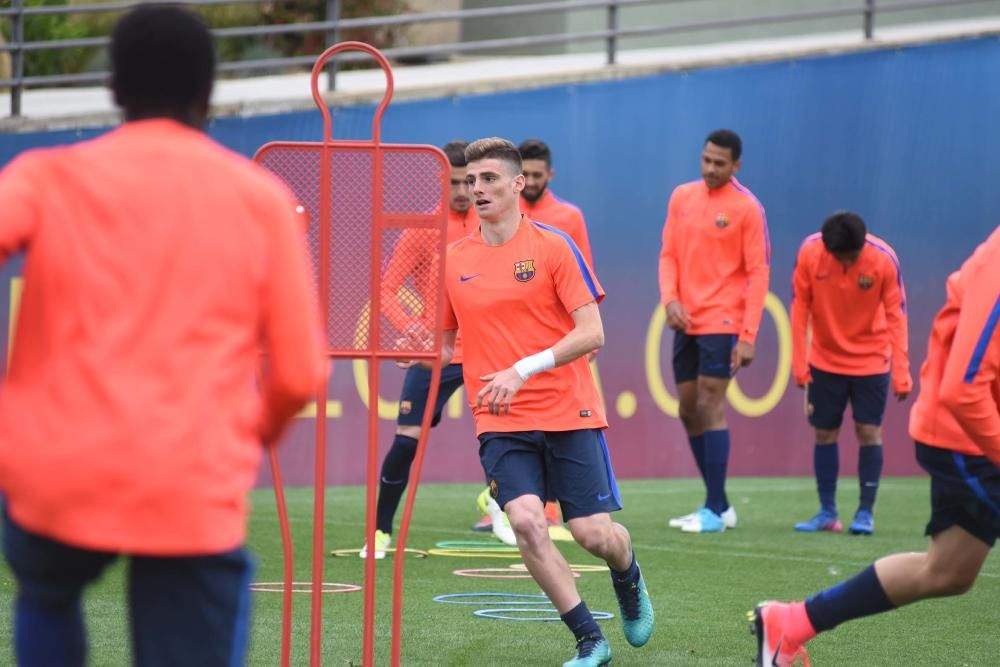 Entrenament del Barça juvenil