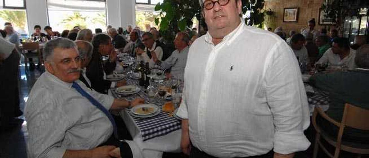 José Luis Iglesias, ayer, en el restaurante El Padrino.