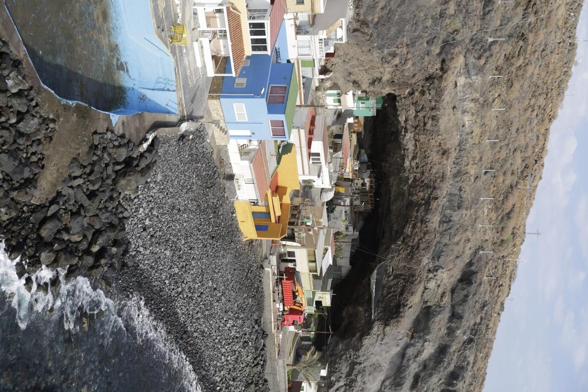 Zonas con riesgo de desprendimiento en Tenerife, Santa Lucía en Punta Prieta (Güímar)