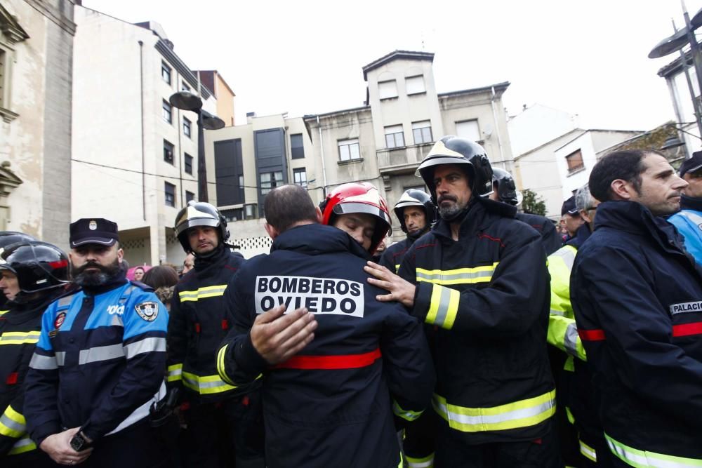 Funeral por Eloy Palacio, bombero fallecido en Oviedo