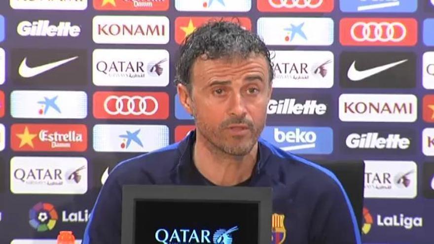 Luis Enrique sobre el derbi: "Sí que lo veré, si no duermo la siesta"