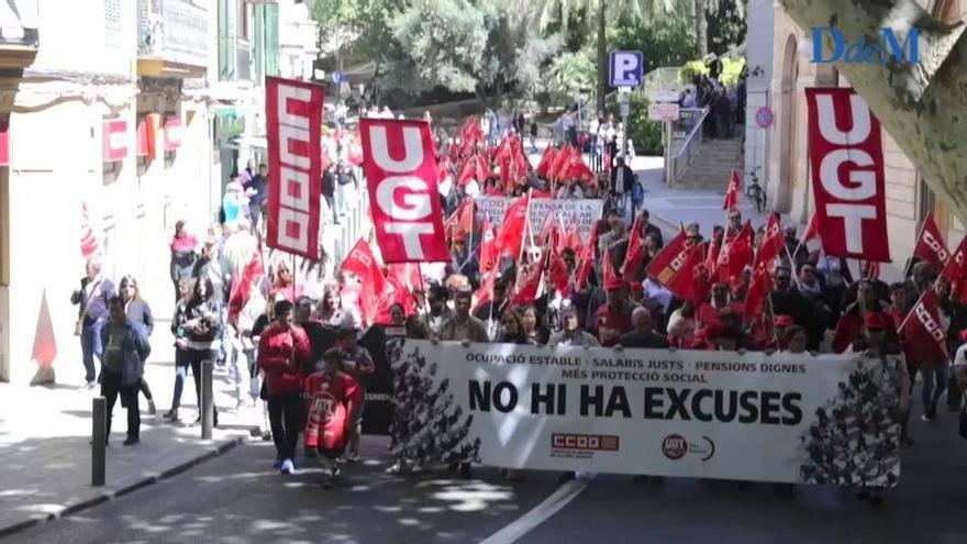 Manifestación del Primero de Mayo en Palma