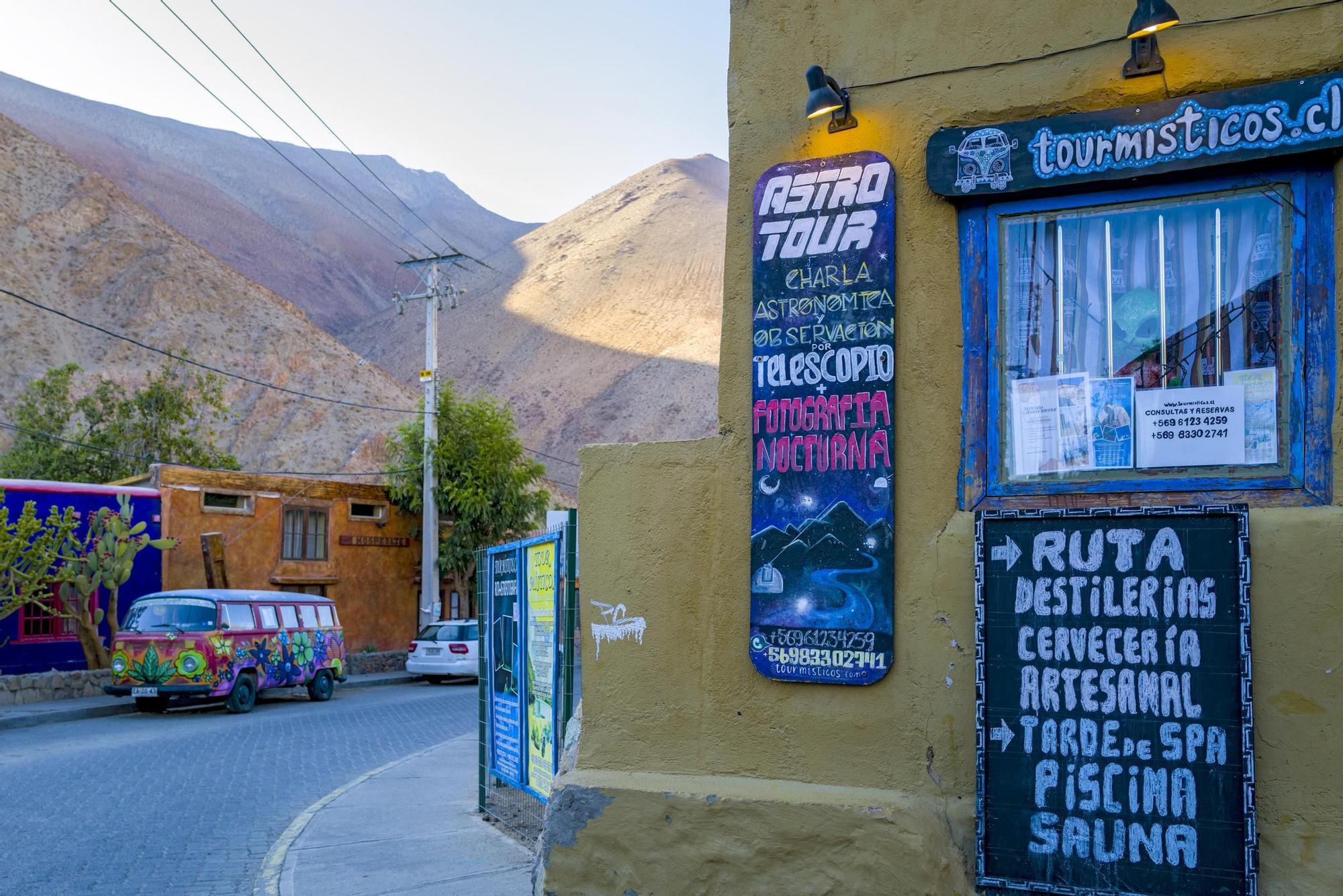 Localidad de Pisco Elqui.