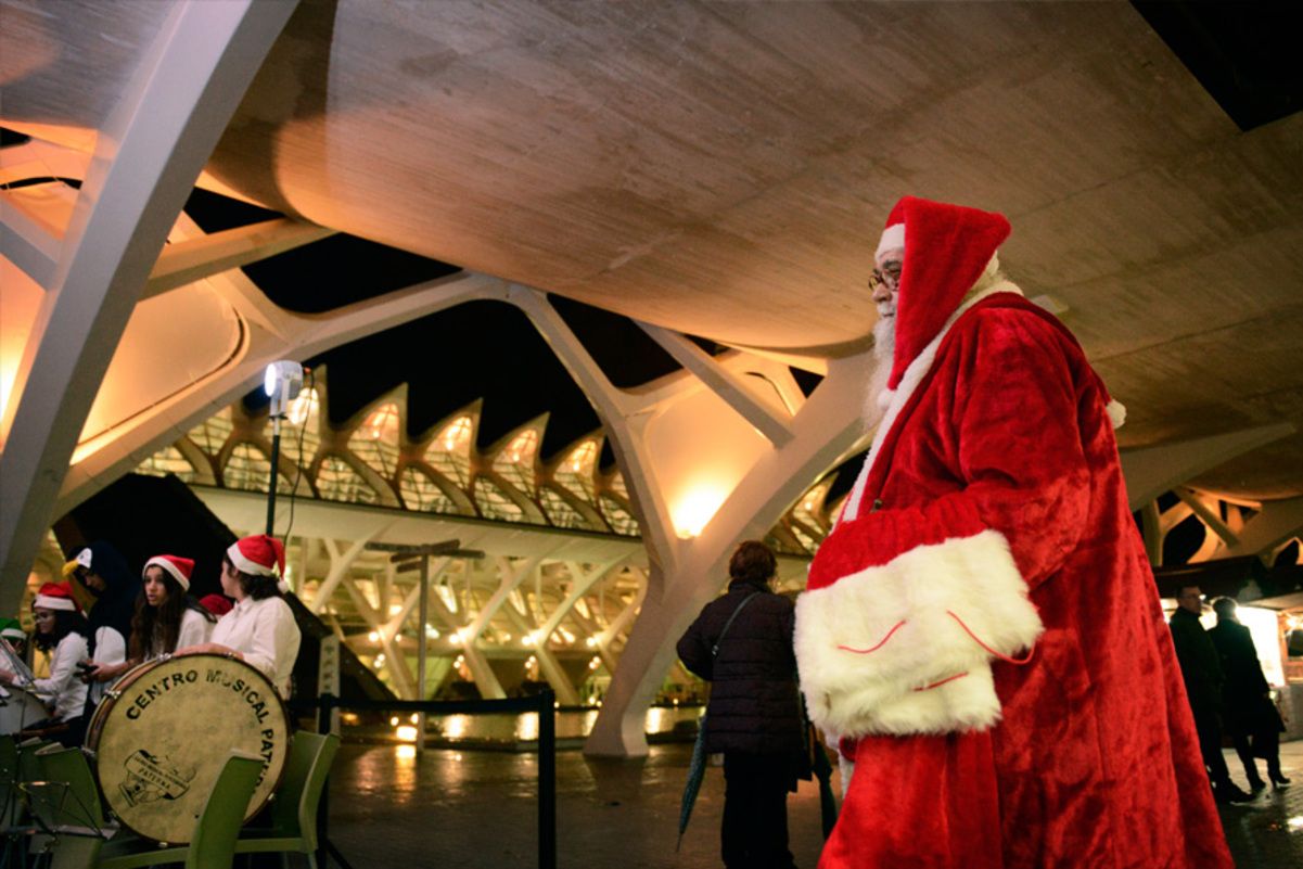 Imagen de archivo del mercado navideño de la Ciutat de les Arts i les Ciències.